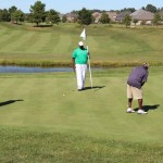 On The Green Of The Par 5 14th Hole