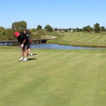 On The Green Of The Par 5 14th Hole