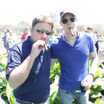 Scott and Jeremy in the field enjoying a My Father cigar.