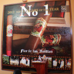 Inside the My Father factory, proudly displaying the No. 1 cigar of the year.