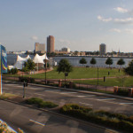 View from the Town Point Club of Norfolk Harbor