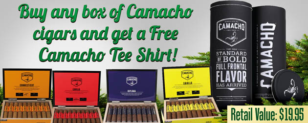 Camacho Tee Shirt FREE with Box Purchase