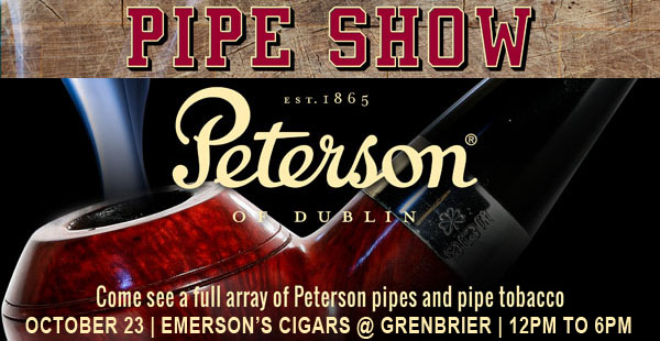Peterson Pipe Show