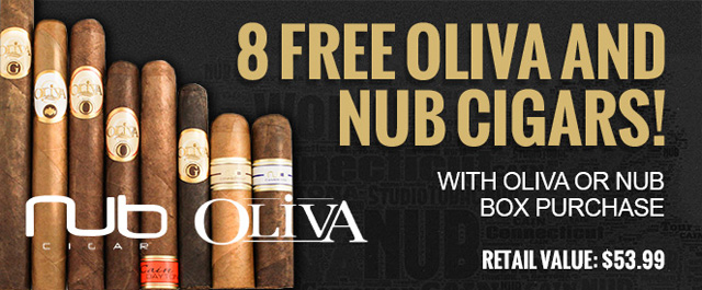 8 Free Oliva and Nub Cigars!