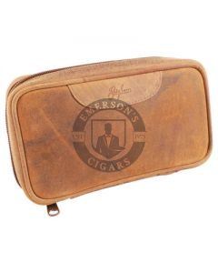 Brigham 2 Pipe Pouch Brown