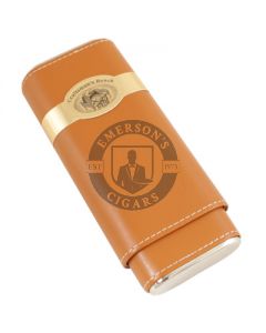 Craftsmans Bench Tan and Silver Churchill Cigar Case