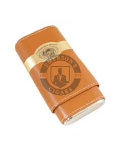 Craftsmans Bench Tan and Silver Robusto Cigar Case