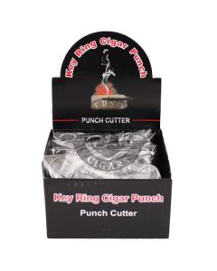 Cigar Punch Metal with Keychain Each