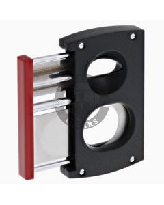 Dupont 2 in 1 Black and Red Cigar Cutter