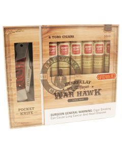 Henry Clay War Hawk 6 Cigars and Knife Gift Set