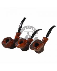 Nording Oversized Freehand Rustic and Burgandy Pipe