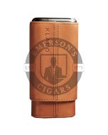 Klaro 3 Finger Saddle Brown Cigar Case